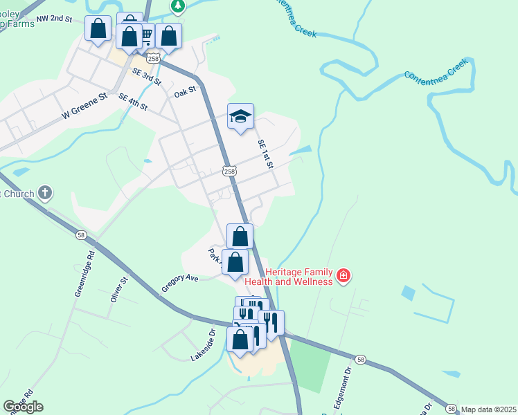map of restaurants, bars, coffee shops, grocery stores, and more near 211 Snow Hill Ridge Drive in Snow Hill