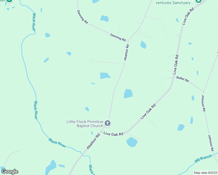 map of restaurants, bars, coffee shops, grocery stores, and more near 2863 Abattoir Road in Coats