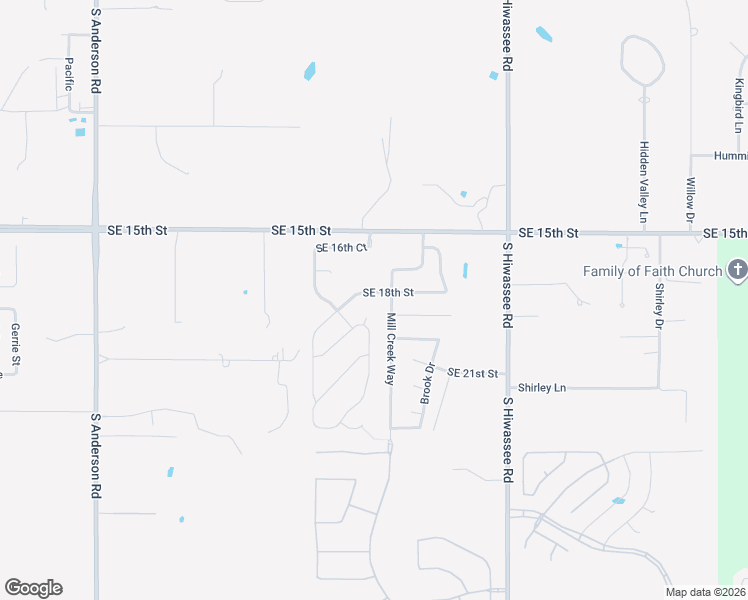 map of restaurants, bars, coffee shops, grocery stores, and more near 12615 Southeast 18th Street in Choctaw