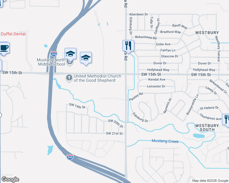 map of restaurants, bars, coffee shops, grocery stores, and more near 1665-1801 South Sara Road in Yukon