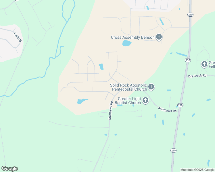 map of restaurants, bars, coffee shops, grocery stores, and more near 103 Arlie Lane in Lillington