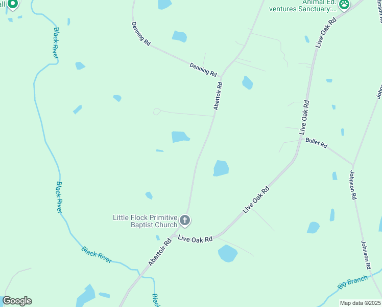 map of restaurants, bars, coffee shops, grocery stores, and more near 2863 Abattoir Road in Coats