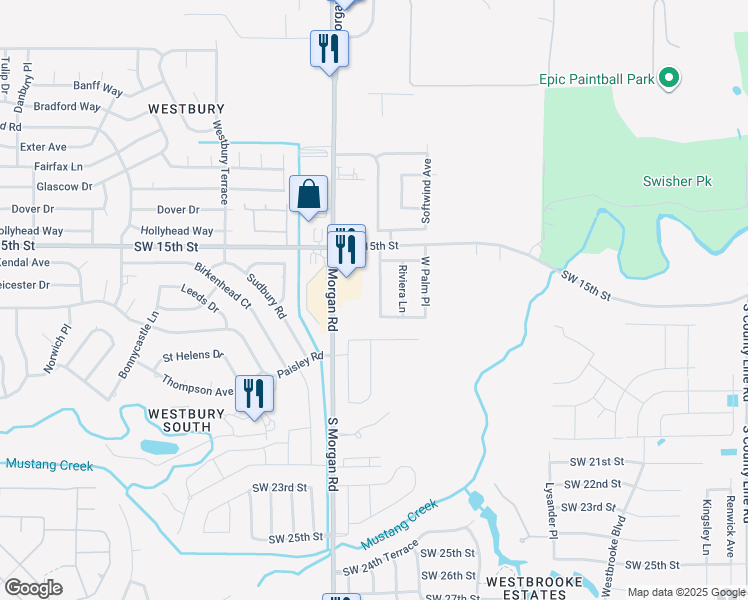 map of restaurants, bars, coffee shops, grocery stores, and more near 1727 Everglade Court in Oklahoma City