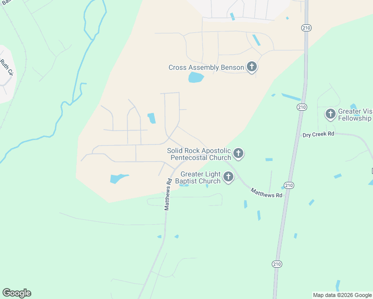 map of restaurants, bars, coffee shops, grocery stores, and more near 100 Norman Christian Lane in Lillington