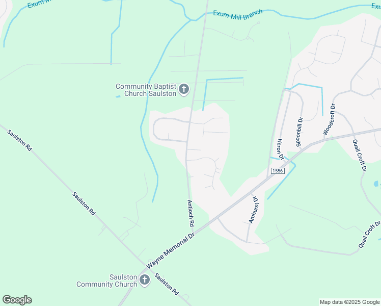 map of restaurants, bars, coffee shops, grocery stores, and more near 270 Antioch Road in Goldsboro