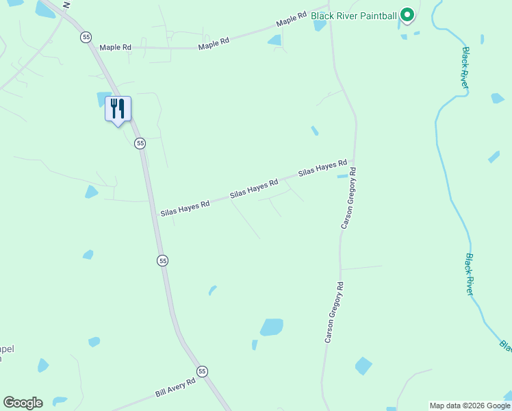 map of restaurants, bars, coffee shops, grocery stores, and more near 123 Weatherby Court in Angier