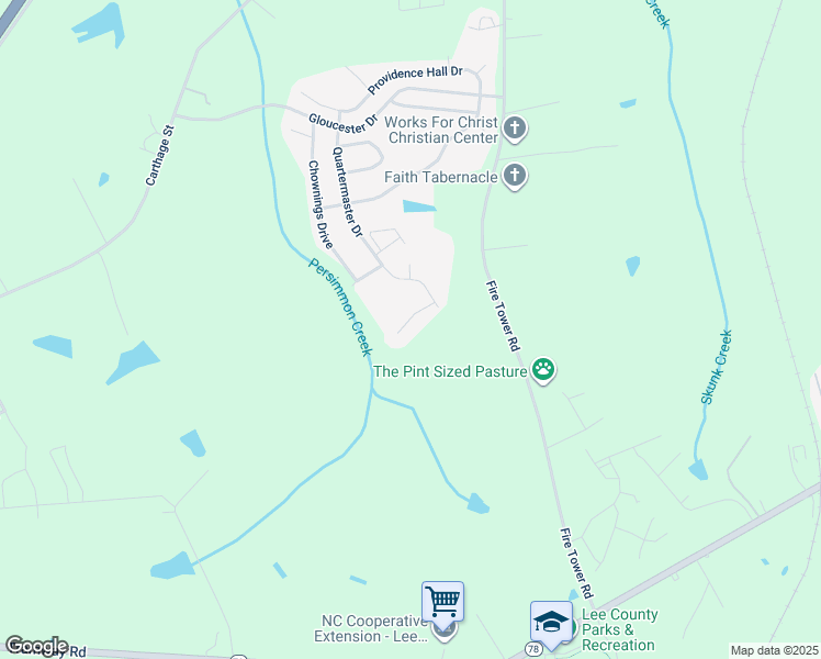 map of restaurants, bars, coffee shops, grocery stores, and more near 911 Merchants Court in Sanford