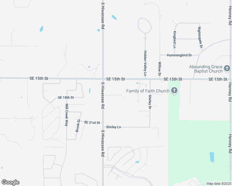 map of restaurants, bars, coffee shops, grocery stores, and more near 13075 Southeast 17th Street in Choctaw