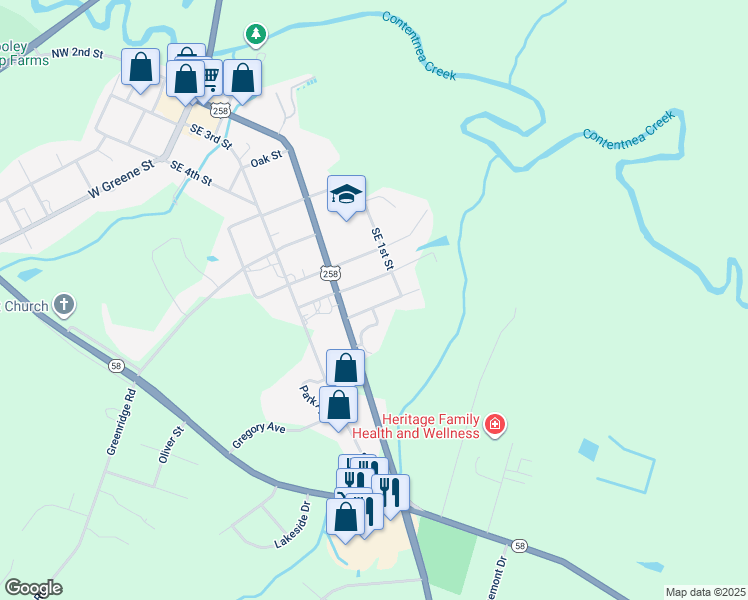 map of restaurants, bars, coffee shops, grocery stores, and more near 308 Liberty Avenue in Snow Hill
