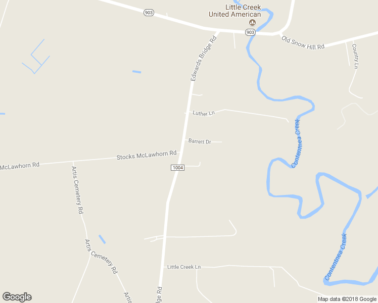 map of restaurants, bars, coffee shops, grocery stores, and more near 611 Edwards Bridge Road in Grifton