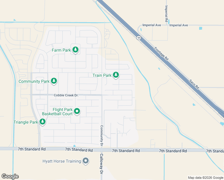 map of restaurants, bars, coffee shops, grocery stores, and more near 9614 Silver Falls Lane in Bakersfield