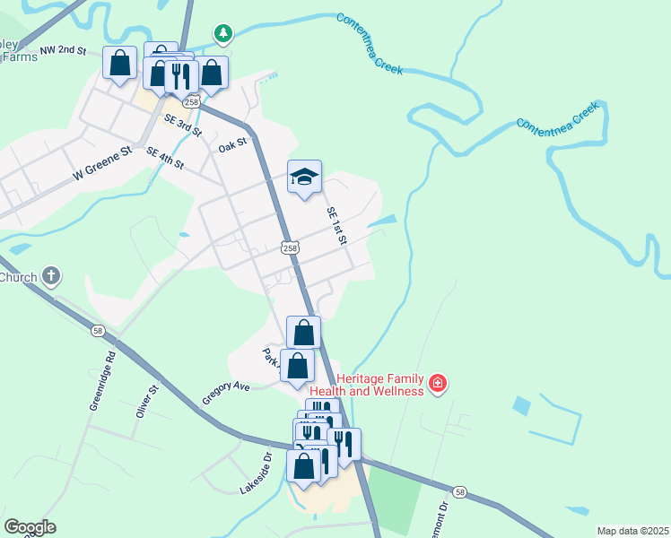 map of restaurants, bars, coffee shops, grocery stores, and more near 310 Liberty Avenue in Snow Hill