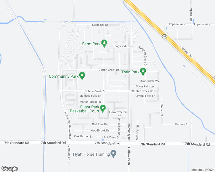 map of restaurants, bars, coffee shops, grocery stores, and more near 3513 High Valley Lane in Bakersfield