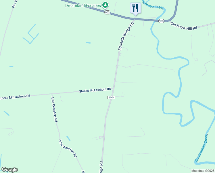 map of restaurants, bars, coffee shops, grocery stores, and more near 3431 Stocks McLawhorn Road in Grifton