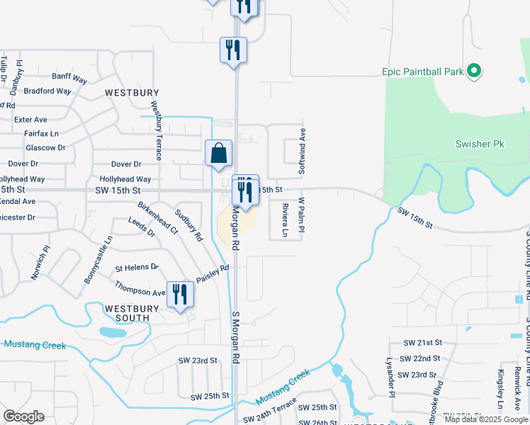 map of restaurants, bars, coffee shops, grocery stores, and more near 1713 Everglade Court in Oklahoma City
