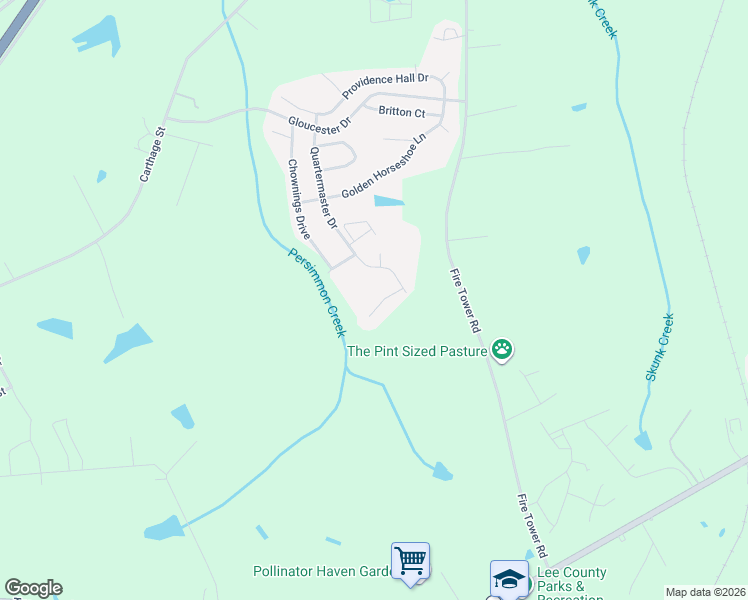 map of restaurants, bars, coffee shops, grocery stores, and more near 916 Merchants Court in Sanford