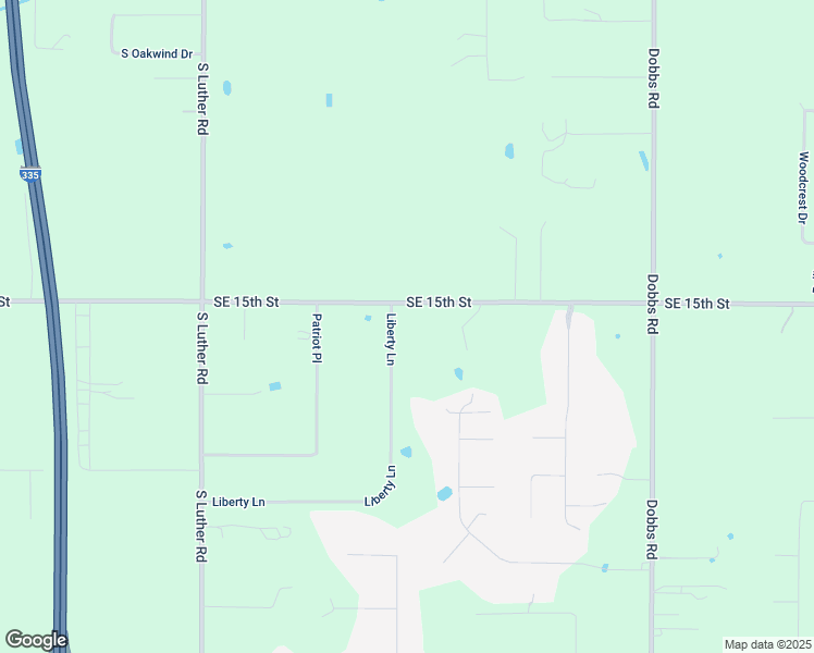 map of restaurants, bars, coffee shops, grocery stores, and more near 26 Liberty Lane in Harrah
