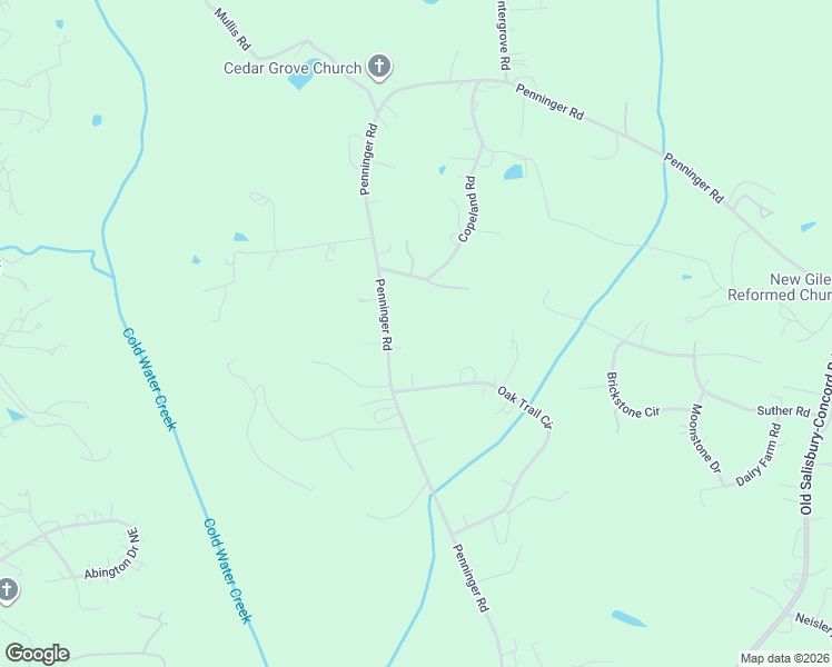 map of restaurants, bars, coffee shops, grocery stores, and more near 2424 Penninger Road in Concord