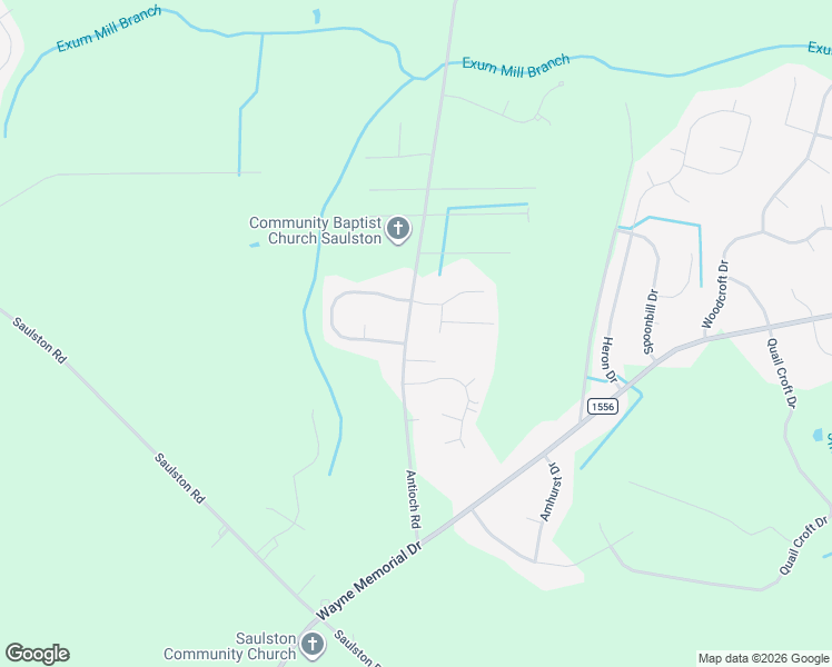map of restaurants, bars, coffee shops, grocery stores, and more near 101 Twilight Drive in Goldsboro