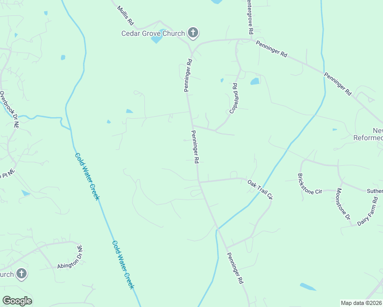 map of restaurants, bars, coffee shops, grocery stores, and more near 2401 Penninger Road in Concord