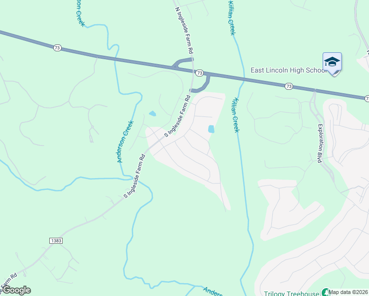 map of restaurants, bars, coffee shops, grocery stores, and more near 2019 Saddlebred Drive in Iron Station