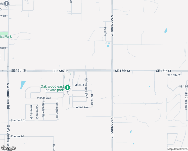 map of restaurants, bars, coffee shops, grocery stores, and more near 1601 Mark Wood Street in Midwest City