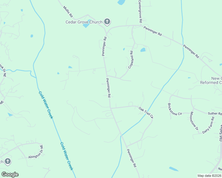 map of restaurants, bars, coffee shops, grocery stores, and more near 2424 Penninger Road in Concord