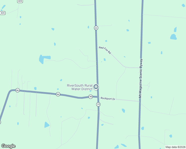 map of restaurants, bars, coffee shops, grocery stores, and more near 2535 Arkansas 23 in Ozark