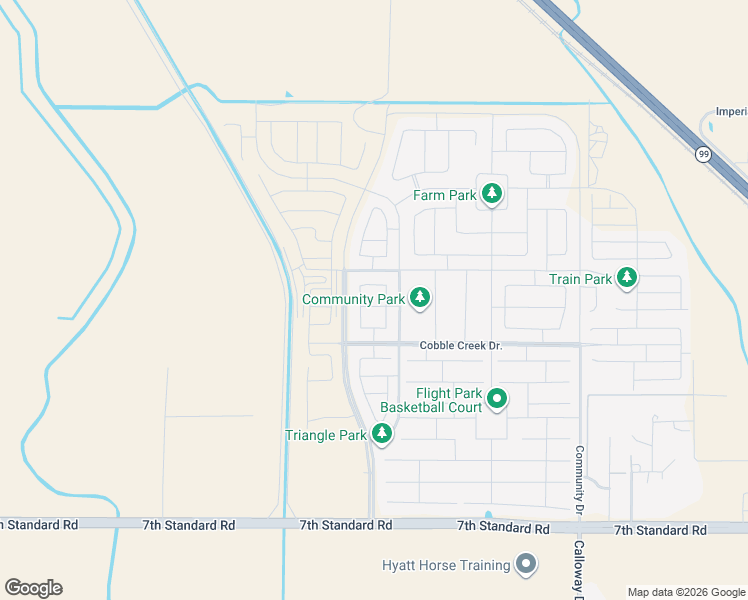 map of restaurants, bars, coffee shops, grocery stores, and more near 9008 Pine Breeze Lane in Bakersfield