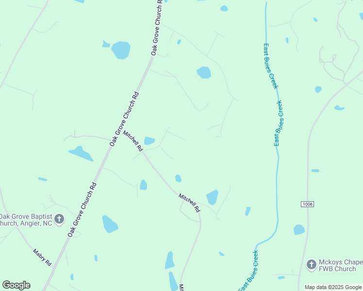 map of restaurants, bars, coffee shops, grocery stores, and more near 96 Wendywood Drive in Angier