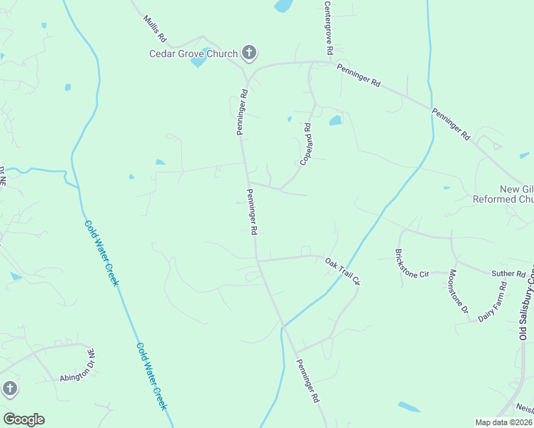 map of restaurants, bars, coffee shops, grocery stores, and more near 2424 Penninger Road in Concord