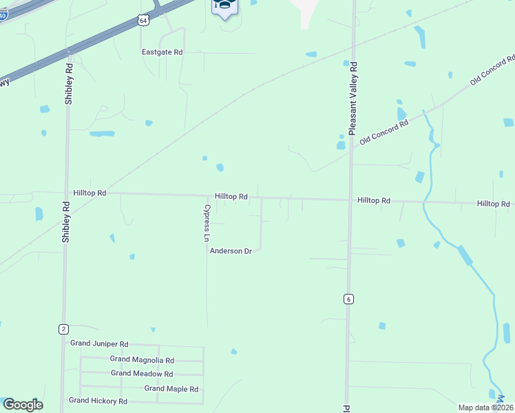 map of restaurants, bars, coffee shops, grocery stores, and more near 5700 Anderson Way in Van Buren