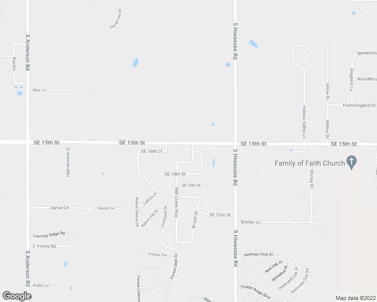 map of restaurants, bars, coffee shops, grocery stores, and more near 1601 Mill Creek Way in Choctaw