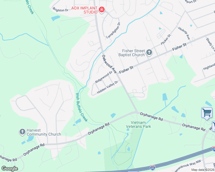 map of restaurants, bars, coffee shops, grocery stores, and more near 213 Botany Drive in Concord
