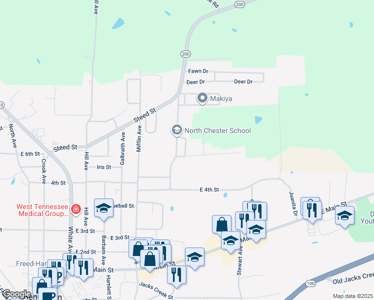 map of restaurants, bars, coffee shops, grocery stores, and more near 510 Rex Road in Henderson
