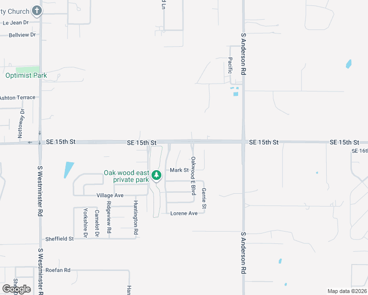 map of restaurants, bars, coffee shops, grocery stores, and more near 1605 Oakwood East Boulevard in Midwest City