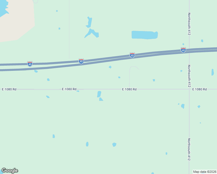 map of restaurants, bars, coffee shops, grocery stores, and more near 411321 East 1080 Road in Checotah