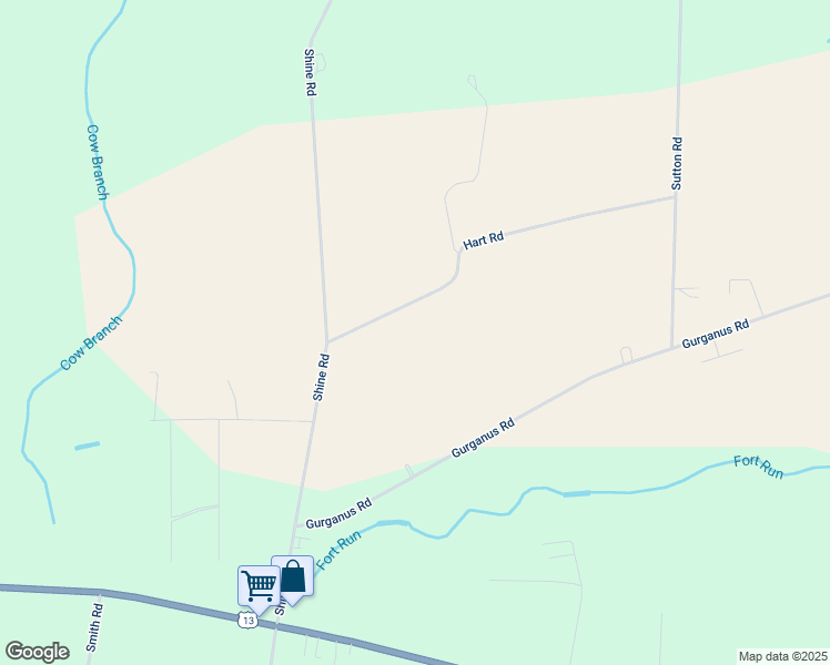 map of restaurants, bars, coffee shops, grocery stores, and more near 2879 Gurganus Road in Snow Hill