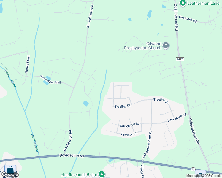 map of restaurants, bars, coffee shops, grocery stores, and more near 2589 Shoal Park Road in Concord