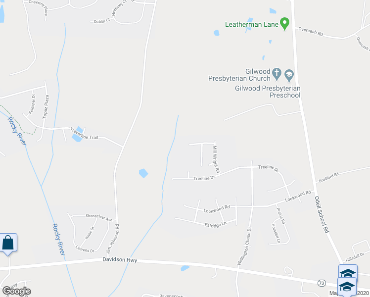 map of restaurants, bars, coffee shops, grocery stores, and more near 9730 Colts Neck Lane in Concord