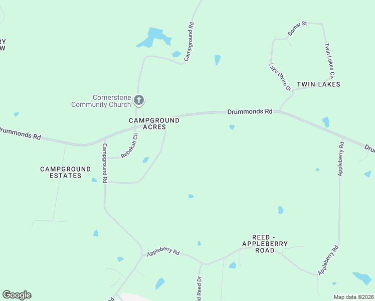 map of restaurants, bars, coffee shops, grocery stores, and more near 2811 Drummonds Rd in Munford