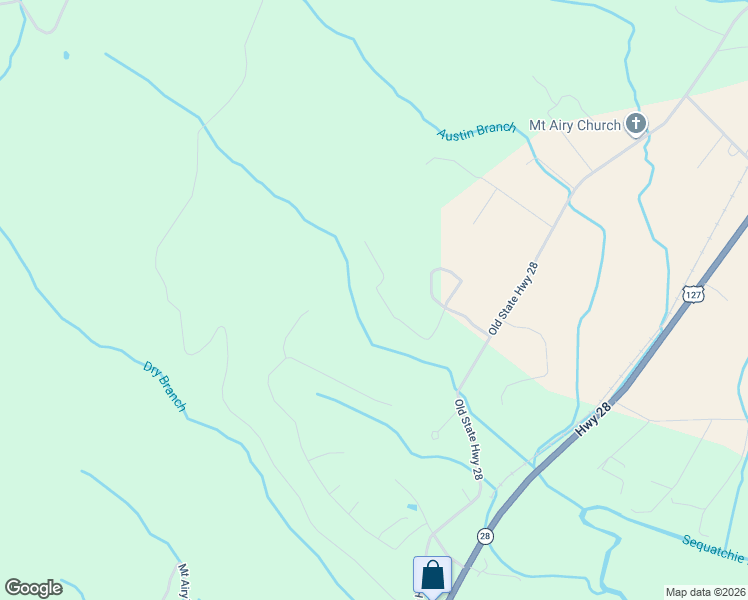 map of restaurants, bars, coffee shops, grocery stores, and more near 109 Brow Road in Dunlap