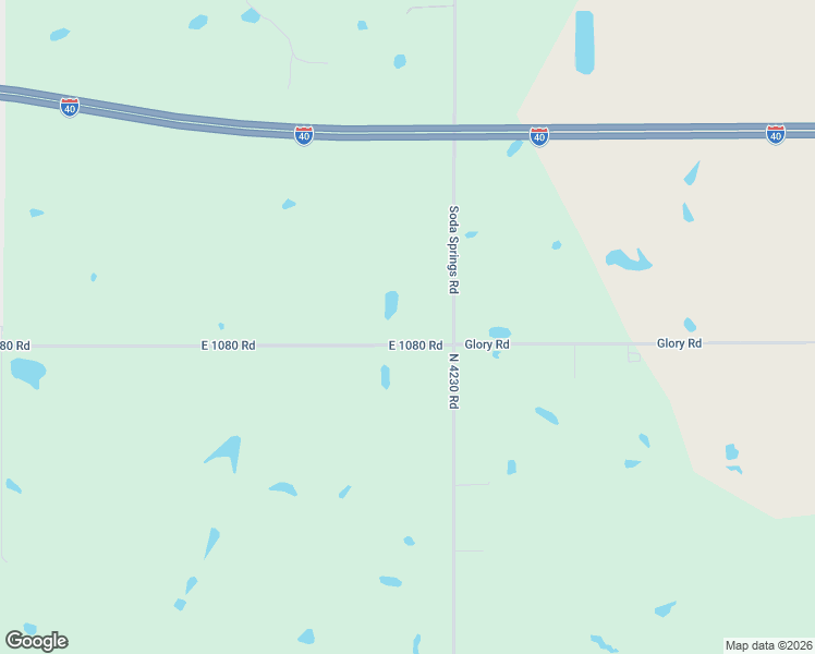 map of restaurants, bars, coffee shops, grocery stores, and more near 422991 East 1080 Road in Checotah