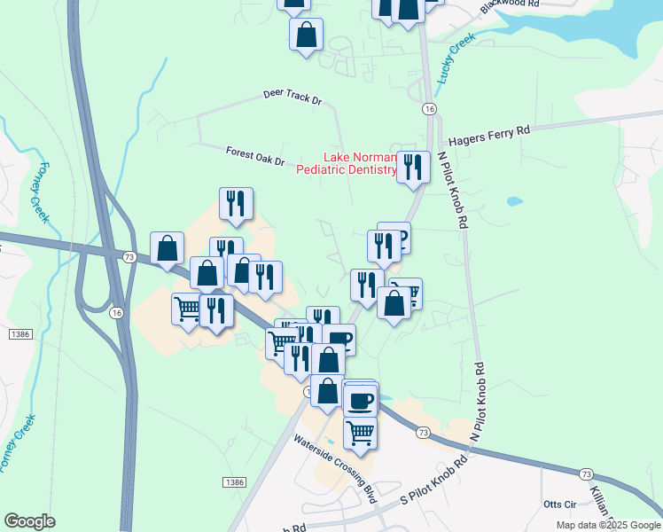 map of restaurants, bars, coffee shops, grocery stores, and more near 6857 Riverwalk Loop in Denver