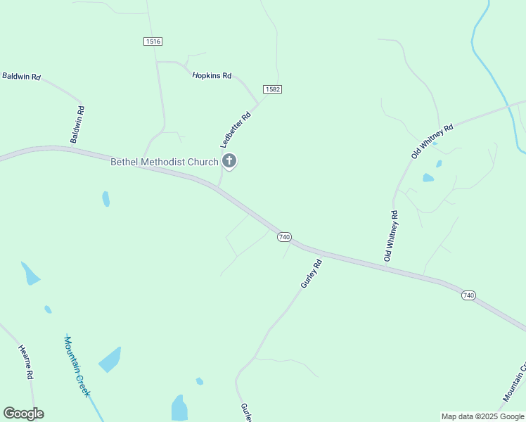 map of restaurants, bars, coffee shops, grocery stores, and more near 44068 North Carolina 740 in New London