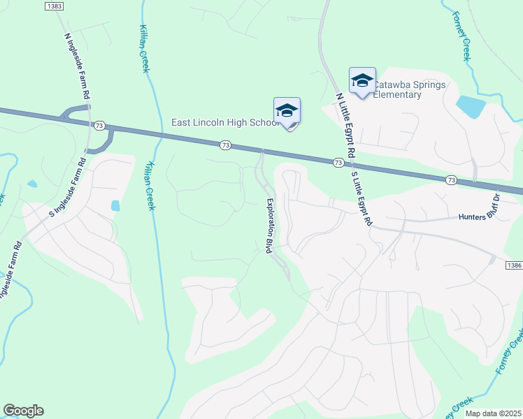 map of restaurants, bars, coffee shops, grocery stores, and more near 5490 Sapwood Court in Stanley