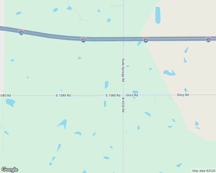 map of restaurants, bars, coffee shops, grocery stores, and more near 422991 East 1080 Road in Checotah