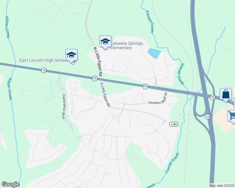 map of restaurants, bars, coffee shops, grocery stores, and more near 171 Highland Woods Drive in Denver