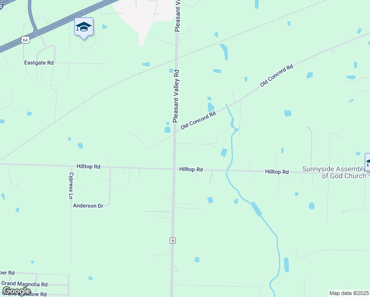 map of restaurants, bars, coffee shops, grocery stores, and more near 6026 Coach Drive in Van Buren