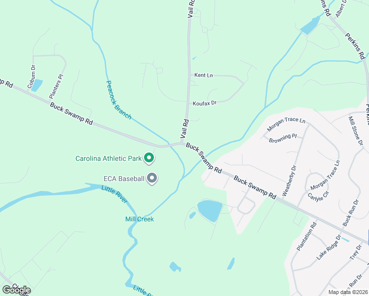 map of restaurants, bars, coffee shops, grocery stores, and more near 881 Buck Swamp Road in Goldsboro